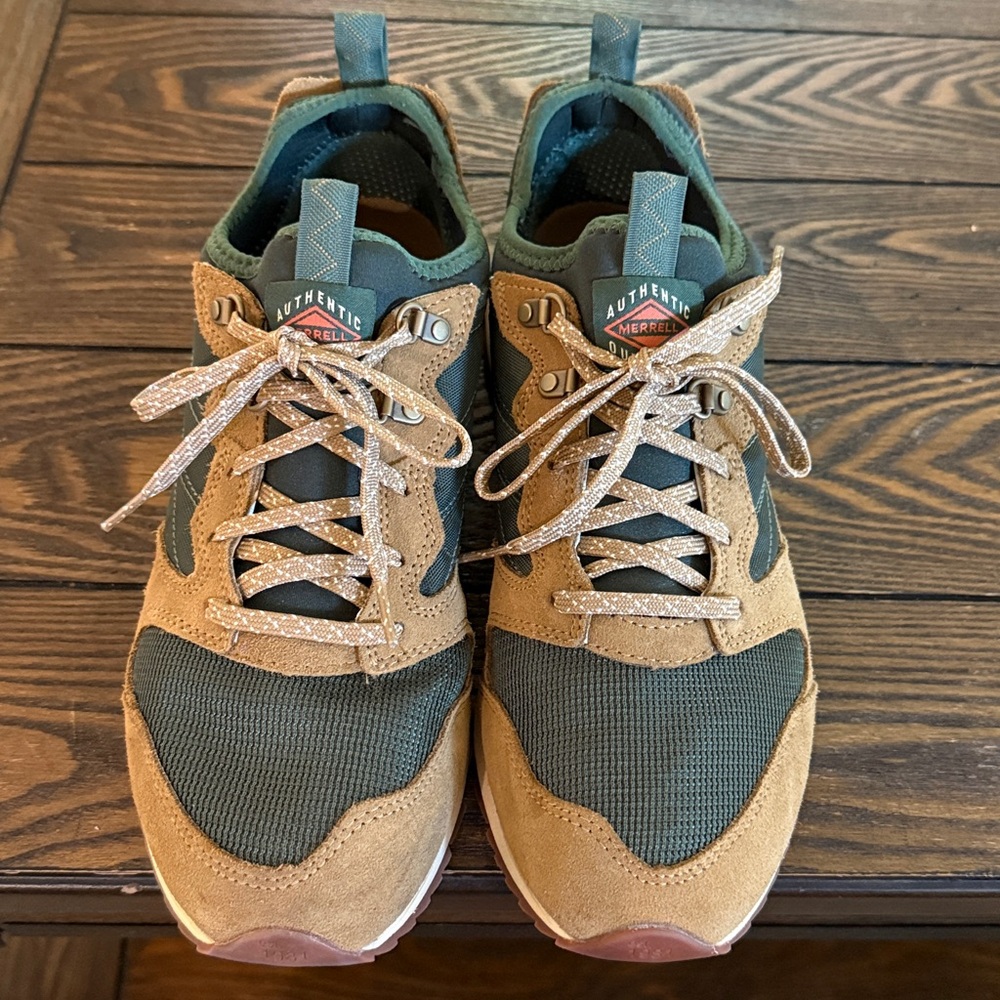 Men's Alpine 83 Sneaker Recraft Brown and Green Lace-Up Sneakers